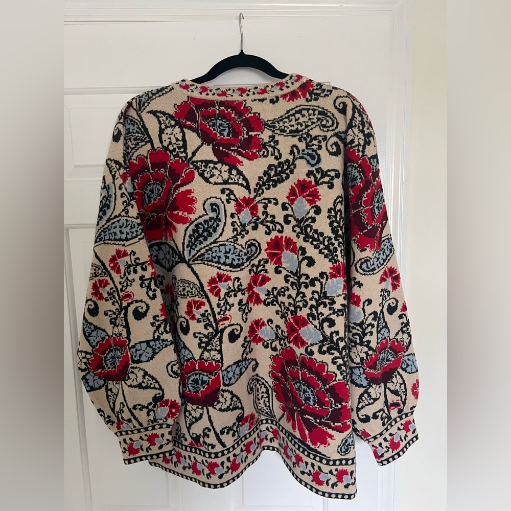 NWT Farm Rio Sand Francesca Knit Cardigan - Picture 3 of 5